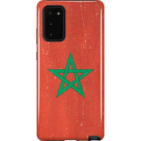 Morocco Flag Distressed Galaxy Note20 5G Pro Case
